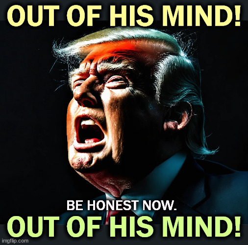 Have you been listening? | OUT OF HIS MIND! BE HONEST NOW. OUT OF HIS MIND! | image tagged in trump,senile,dementia,out of his mind,crazy | made w/ Imgflip meme maker