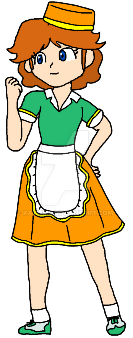 Daisy - 50s Diner Girl Blank Meme Template