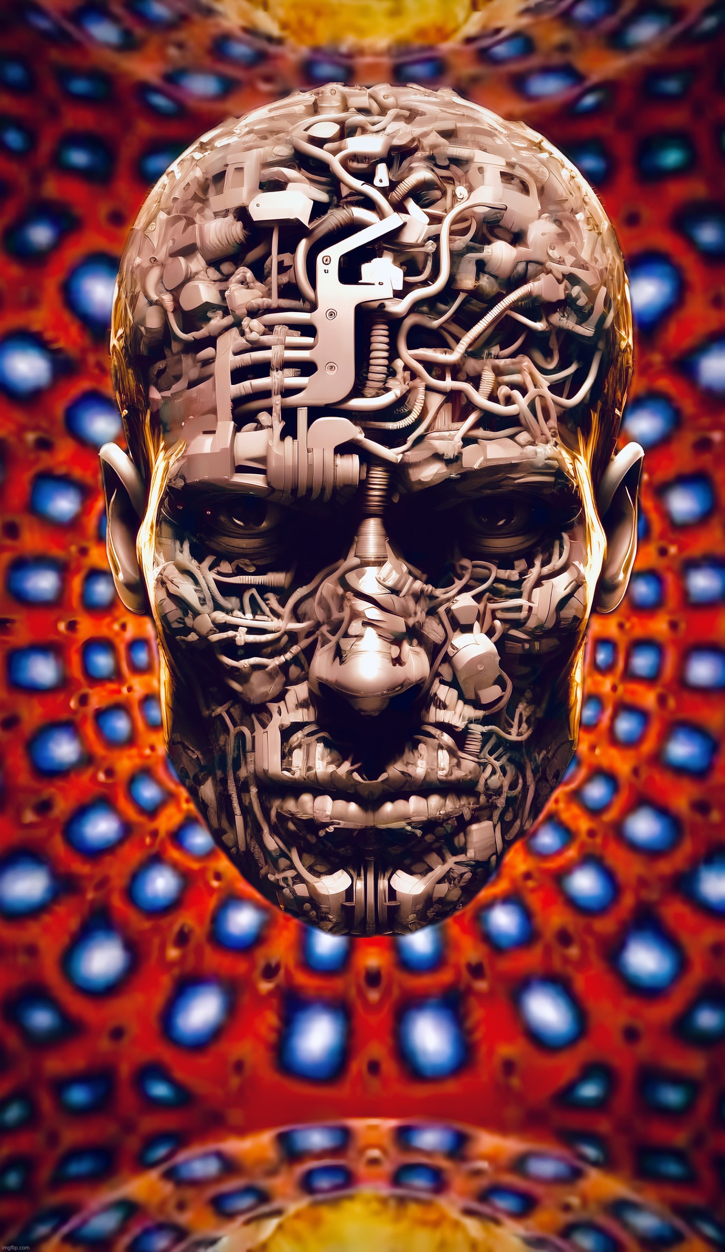 I Asked AI To Make A Self Portrait | image tagged in selfie,portrait,memes,artificial intelligence,prepare yourself,surreal | made w/ Imgflip meme maker