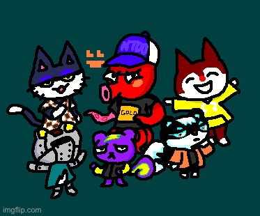 I drew all my favorite animal crossing villagers | made w/ Imgflip meme maker