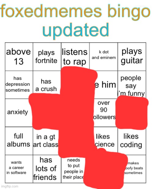 FoxedMemes Bingo! | image tagged in foxedmemes bingo | made w/ Imgflip meme maker