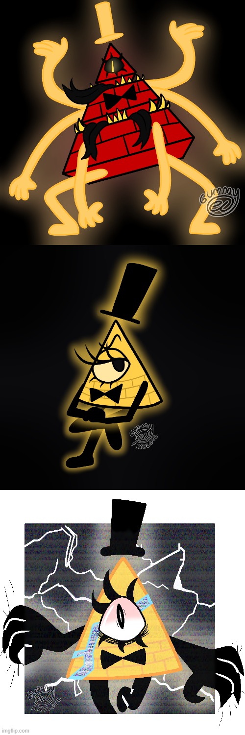 The only digital bill cipher art I could find on this computer lol | made w/ Imgflip meme maker