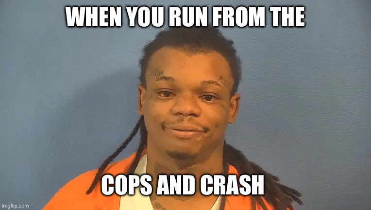 Jail time | WHEN YOU RUN FROM THE; COPS AND CRASH | image tagged in troll,funny,cops,lol,fail,jeep | made w/ Imgflip meme maker