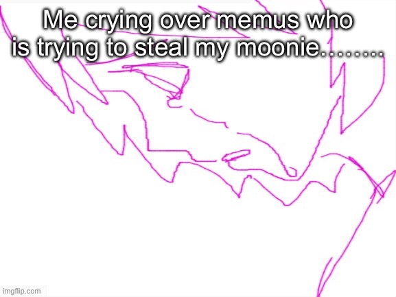 Baka!! (｀_´)ゞ | Me crying over memus who is trying to steal my moonie…….. | made w/ Imgflip meme maker