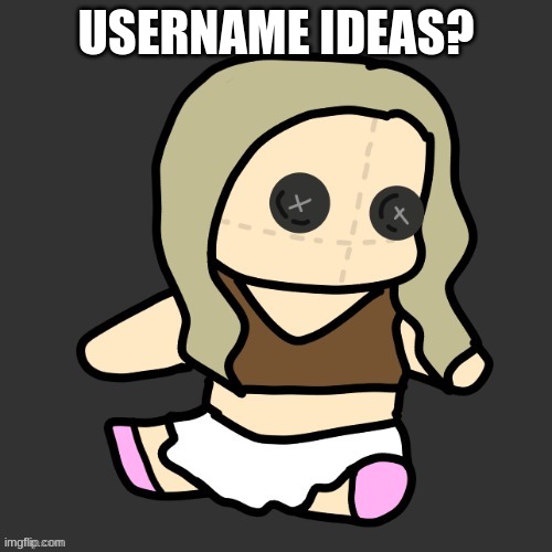 Neela plushie (Thx Disco) | USERNAME IDEAS? | image tagged in neela plushie thx disco | made w/ Imgflip meme maker