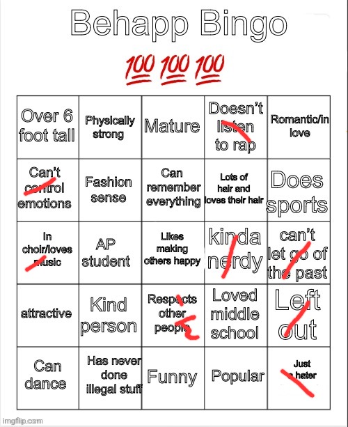 Behapps Bingo | image tagged in behapps bingo | made w/ Imgflip meme maker