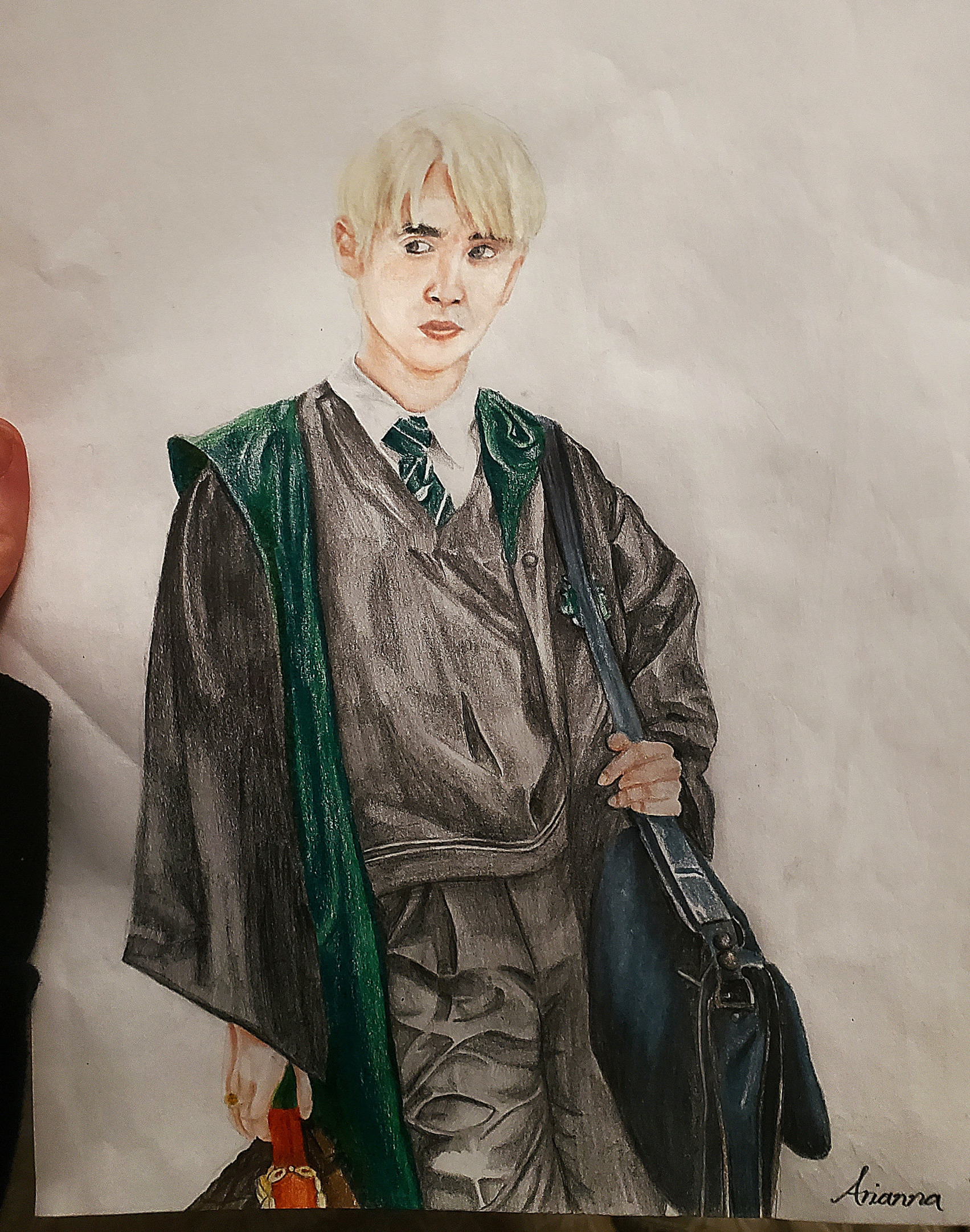 High Quality Draco Malfoy drawing (Harry Potter) Blank Meme Template