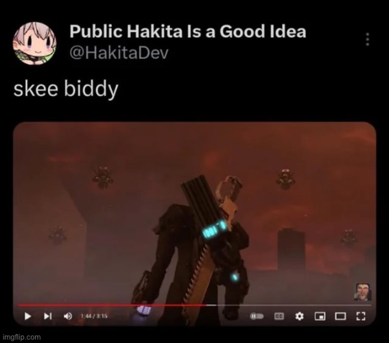 this is a real tweet by the actual creator of ultrakill | made w/ Imgflip meme maker