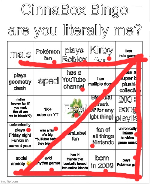 CinnaBox Bingo | image tagged in cinnabox bingo | made w/ Imgflip meme maker