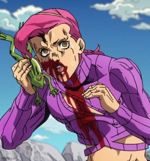 Doppio on the frog phone | image tagged in doppio on the frog phone | made w/ Imgflip meme maker