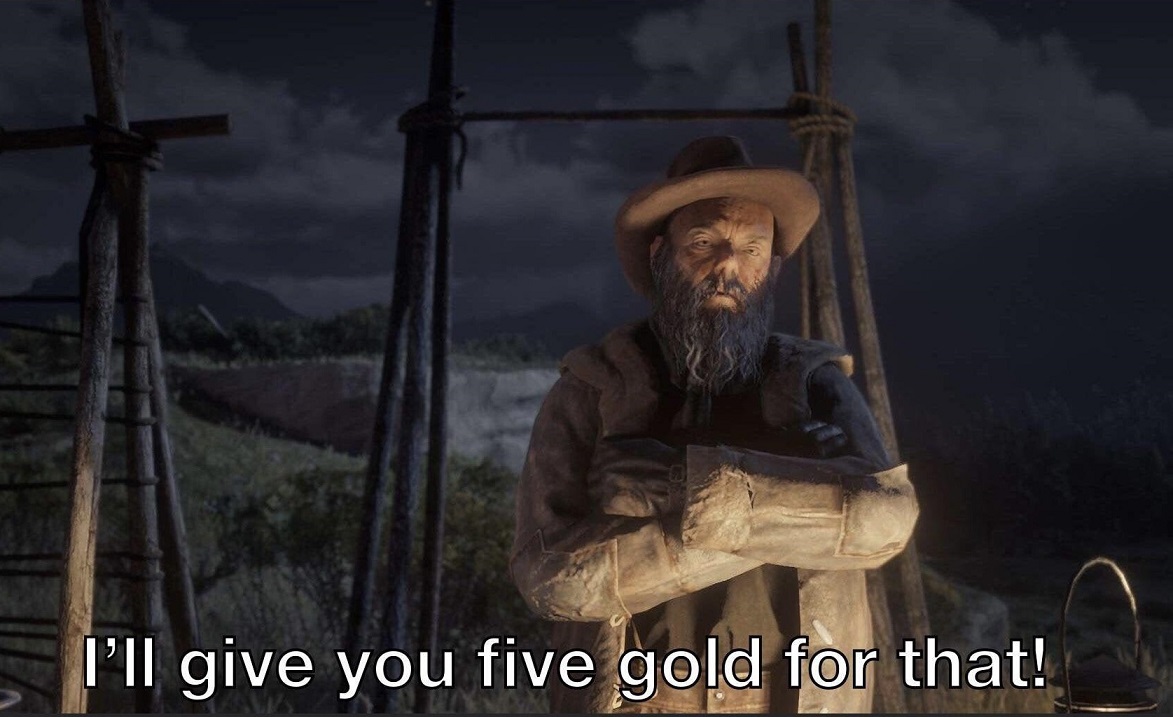 High Quality gold for that Blank Meme Template