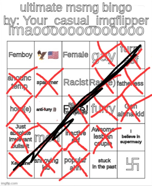 beat the fucking bingo less goo | image tagged in your_casual_imgflipper's ultimate bingo | made w/ Imgflip meme maker