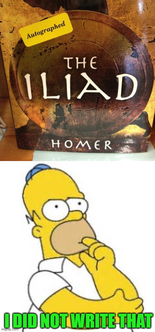 Homer | I DID NOT WRITE THAT | image tagged in homer simpson hmmmm | made w/ Imgflip meme maker