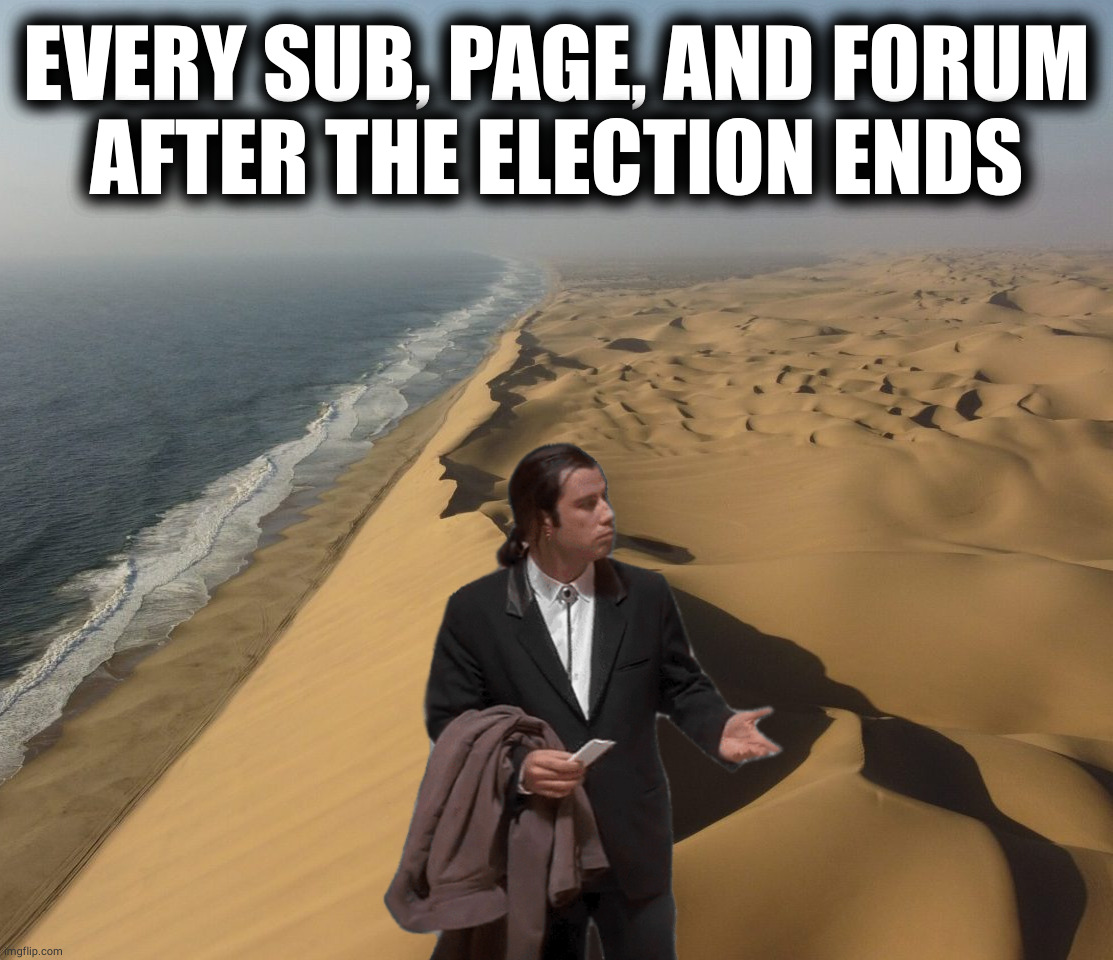 after the storm | EVERY SUB, PAGE, AND FORUM
AFTER THE ELECTION ENDS | image tagged in memes | made w/ Imgflip meme maker