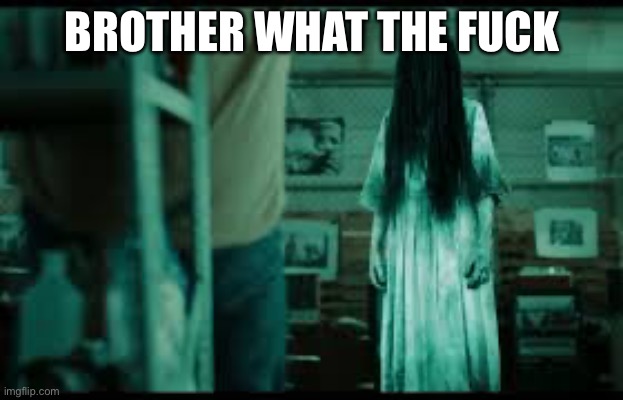 BROTHER WHAT THE FUCK | image tagged in the ring | made w/ Imgflip meme maker