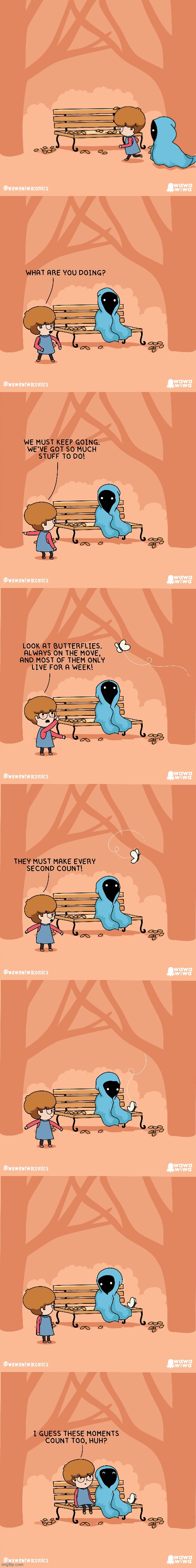 image tagged in blanket,bench,butterfly,moments | made w/ Imgflip meme maker