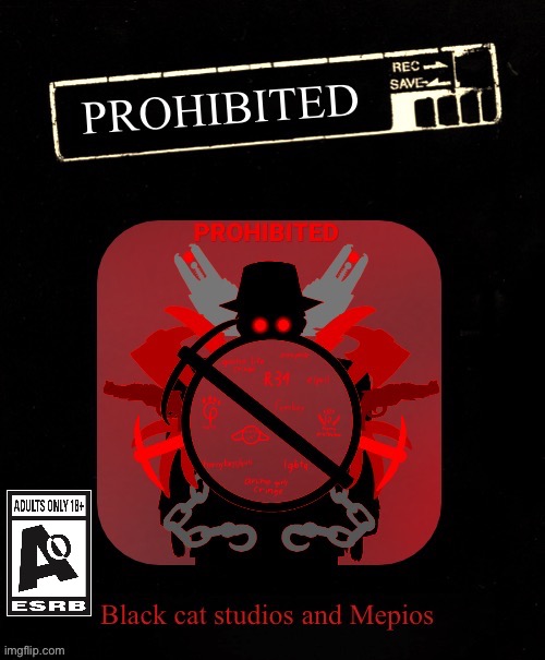 PROHIBITED 2042 cover art (not an actual game btw) | image tagged in games,mepios,badass | made w/ Imgflip meme maker