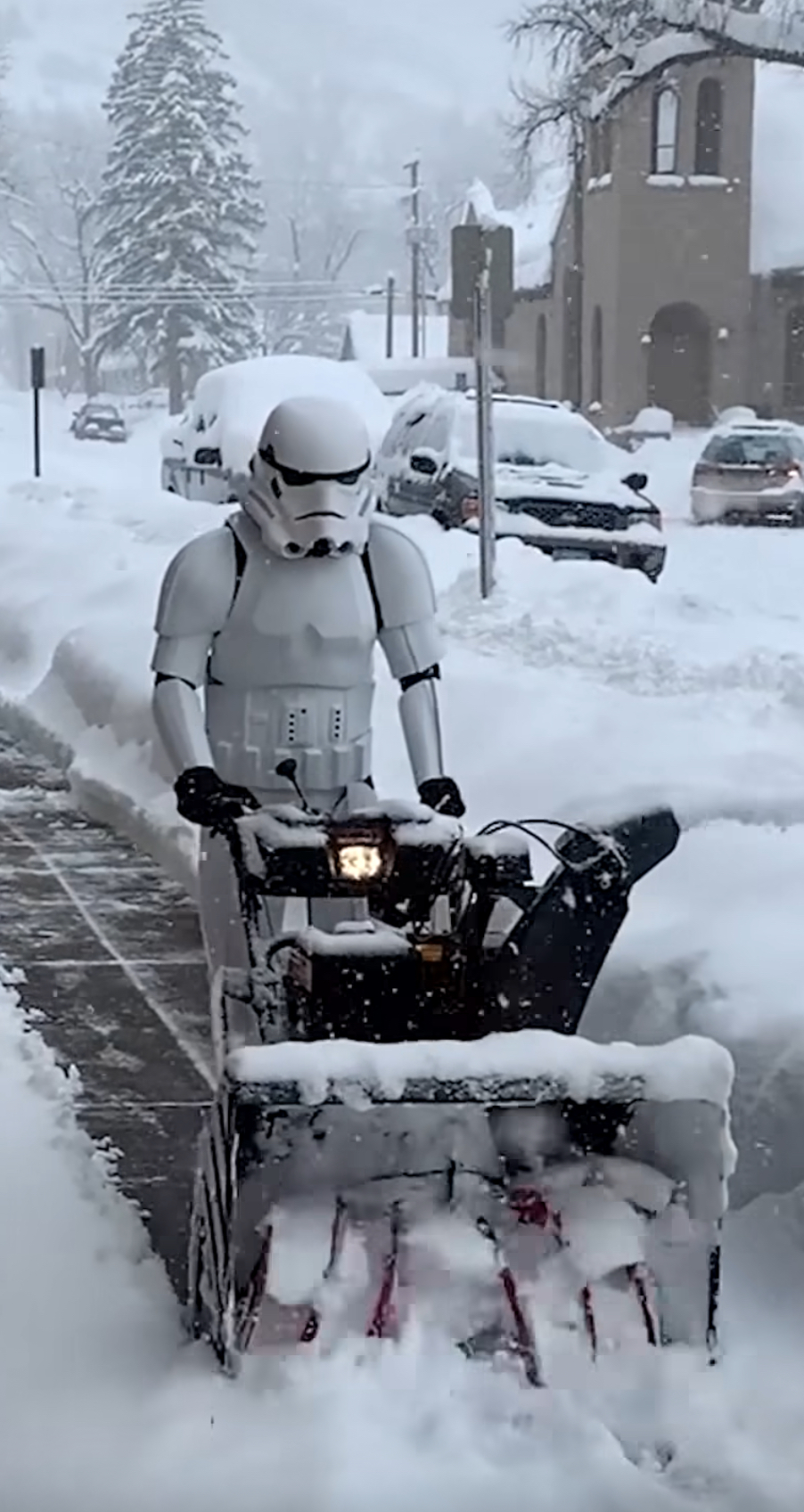 Snow trooper Blank Meme Template