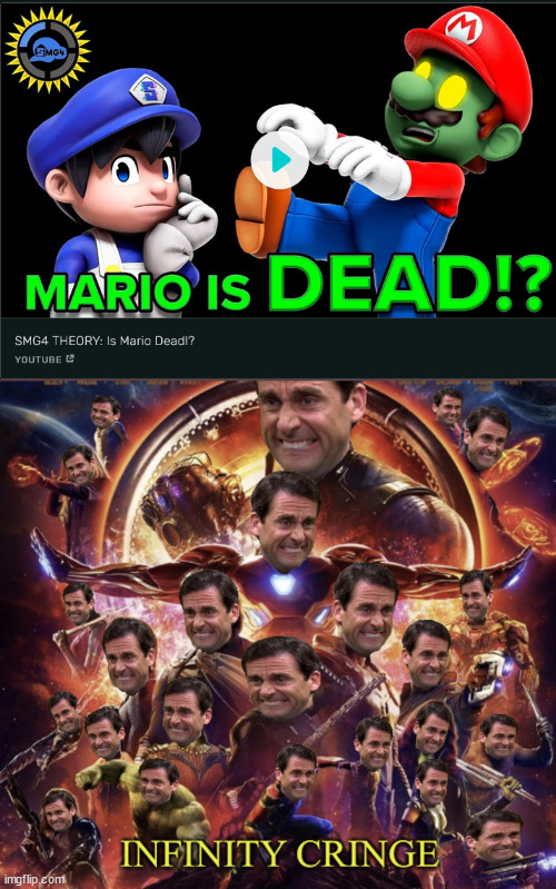 Infinity Cringe | image tagged in infinity cringe,smg4 | made w/ Imgflip meme maker