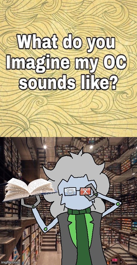 image tagged in what do you think my oc sounds like | made w/ Imgflip meme maker