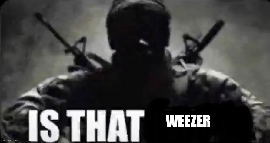 Is that Freiza? | WEEZER | image tagged in is that freiza | made w/ Imgflip meme maker