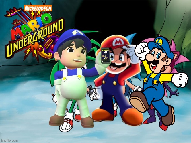 Nickelodeon Mario Underground | image tagged in mario,nickelodeon | made w/ Imgflip meme maker