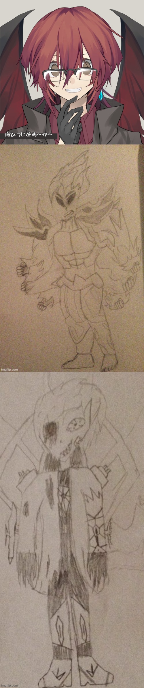 My top 3 most powerful characters | image tagged in ulliam,ikari,acrolye | made w/ Imgflip meme maker