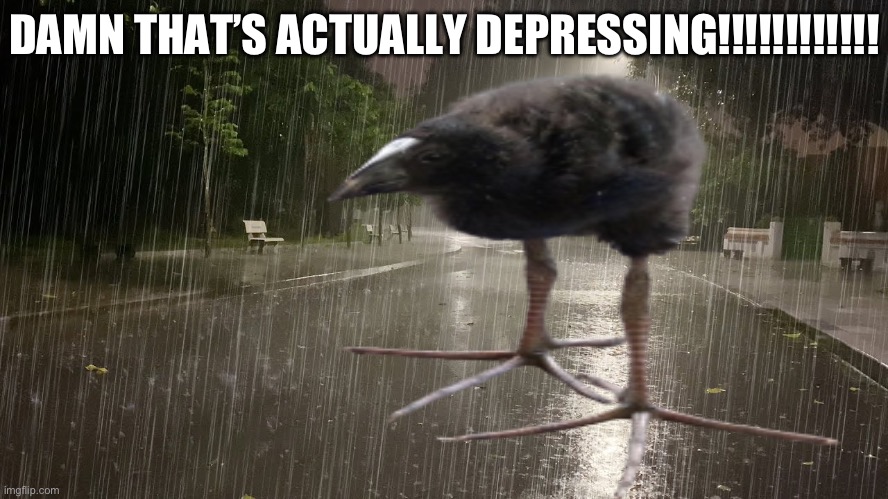 DAMN THAT’S ACTUALLY DEPRESSING!!!!!!!!!!!! | made w/ Imgflip meme maker