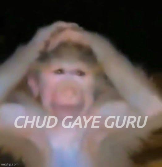 Chud gaye guru | CHUD GAYE GURU | image tagged in chud gaye guru | made w/ Imgflip meme maker