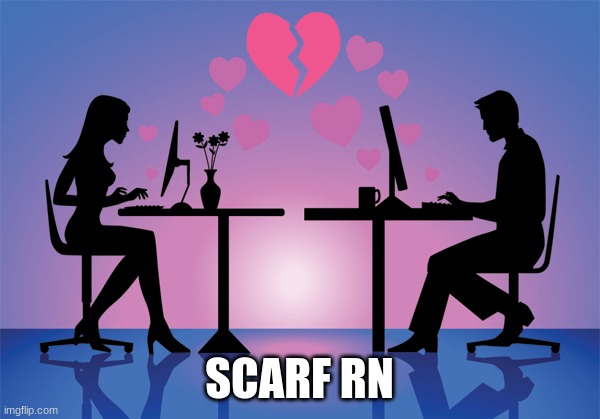 Online Dating Meme | SCARF RN | image tagged in online dating meme | made w/ Imgflip meme maker