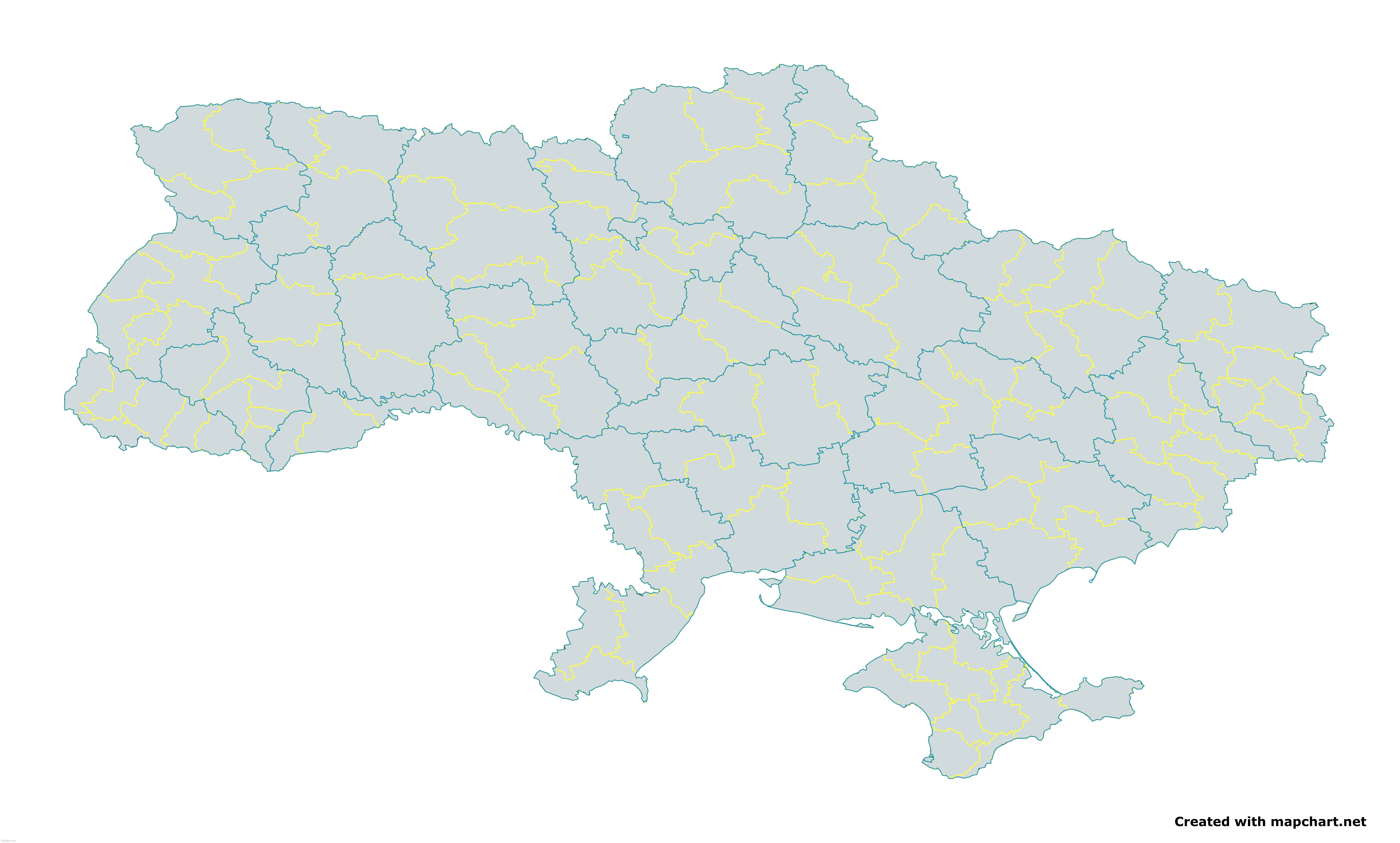 Chose a Oblast (blue) or a raion (yellow) | image tagged in ukraine | made w/ Imgflip meme maker