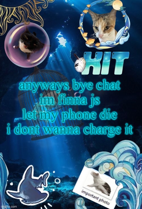 silly announcement template by asriel | anyways bye chat
im finna js let my phone die
i dont wanna charge it | image tagged in silly announcement template by asriel | made w/ Imgflip meme maker