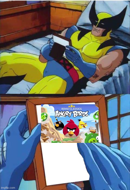 I miss this game | image tagged in wolverine remember,angry birds | made w/ Imgflip meme maker