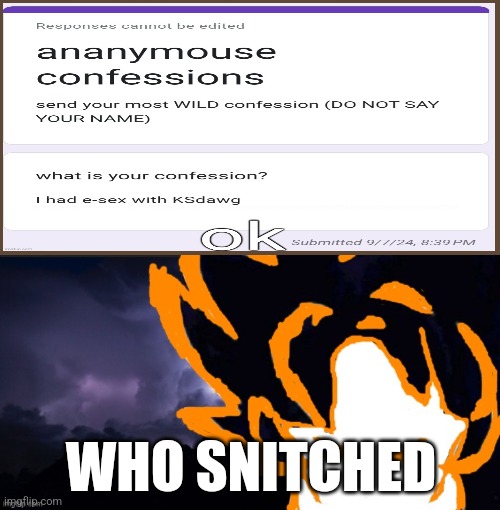 LowTeirGoob | WHO SNITCHED | image tagged in lowteirgoob | made w/ Imgflip meme maker