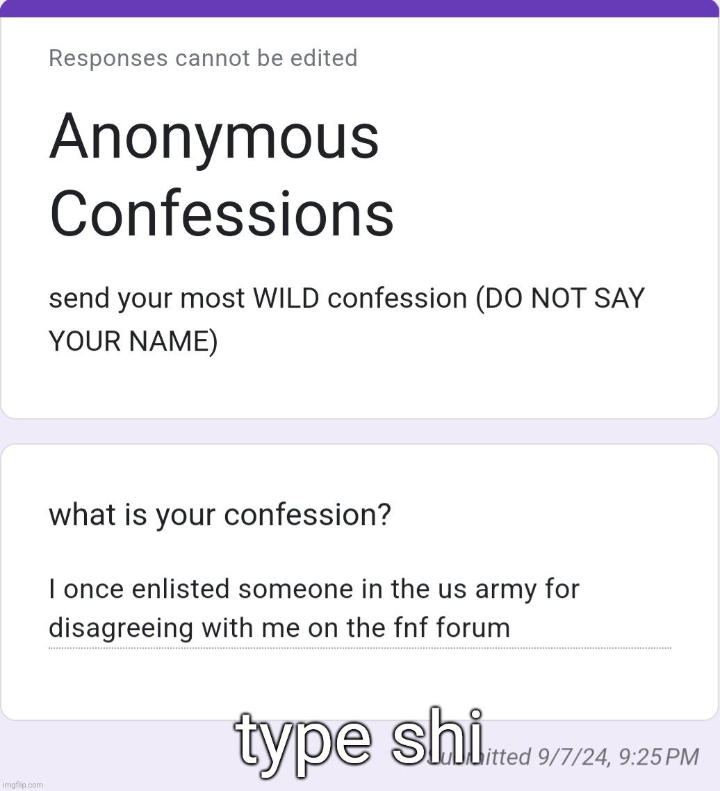 type shi | made w/ Imgflip meme maker