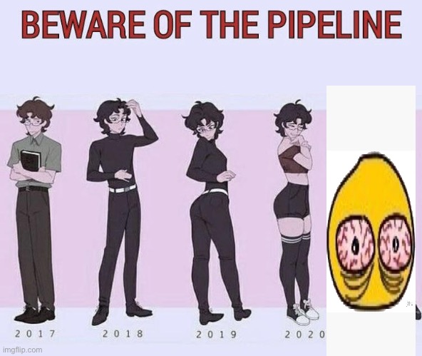 Beware of the pipeline | image tagged in beware of the pipeline | made w/ Imgflip meme maker