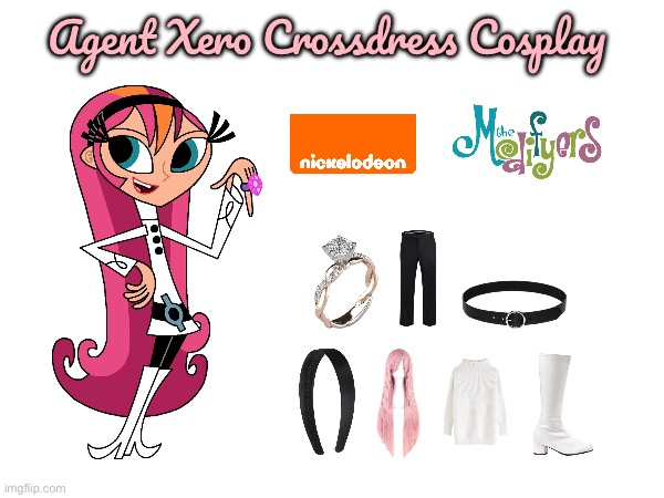 Agent Xero Crossdress Cosplay | Agent Xero Crossdress Cosplay | image tagged in nickelodeon,girl,cosplay,london,crossdresser,cartoon | made w/ Imgflip meme maker