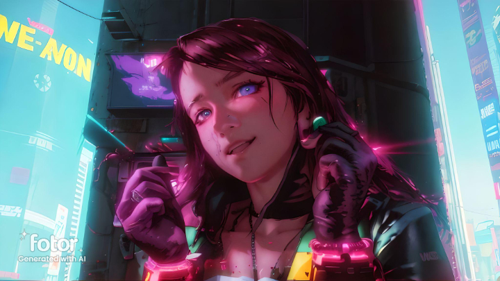 CYBERPUNK KOREAN Blank Meme Template