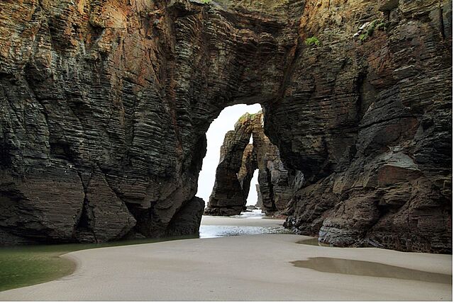 Playa de las Catedrales, Lugo, Galiza Blank Meme Template