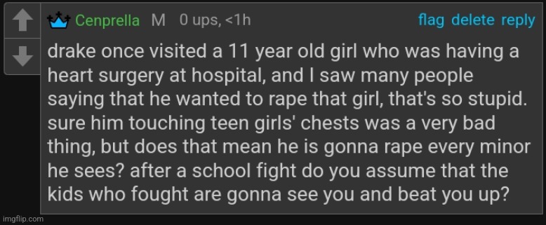 some mfs gonna comprehend this in the worst way possible and think I am defending pedophilia, but whatever | made w/ Imgflip meme maker
