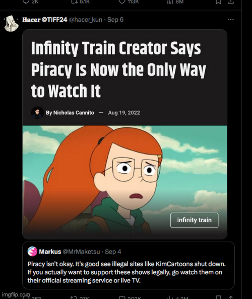 studios dont give a fuck about preservation. pirates do. | made w/ Imgflip meme maker