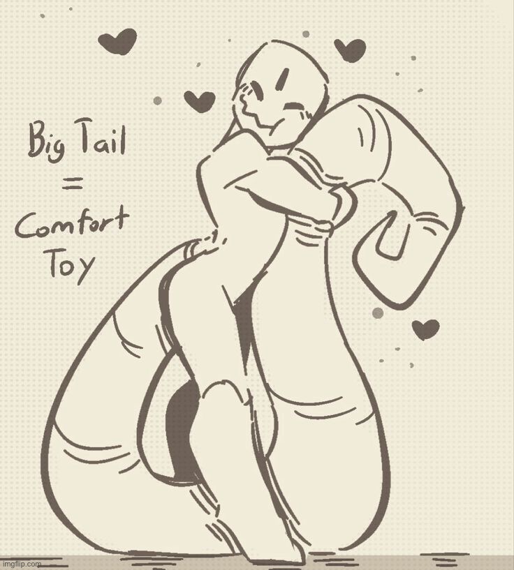 Comfort tail ref drawing Blank Meme Template