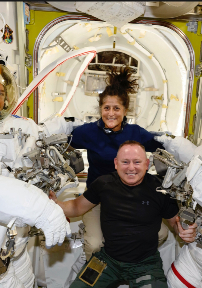 Butch and Suni on the ISS Blank Meme Template