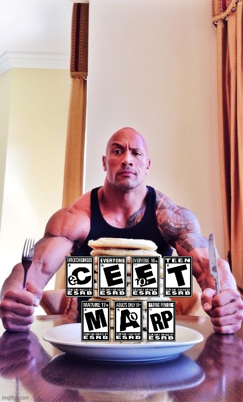 The Rock's Pancakes | image tagged in the rock's pancakes | made w/ Imgflip meme maker