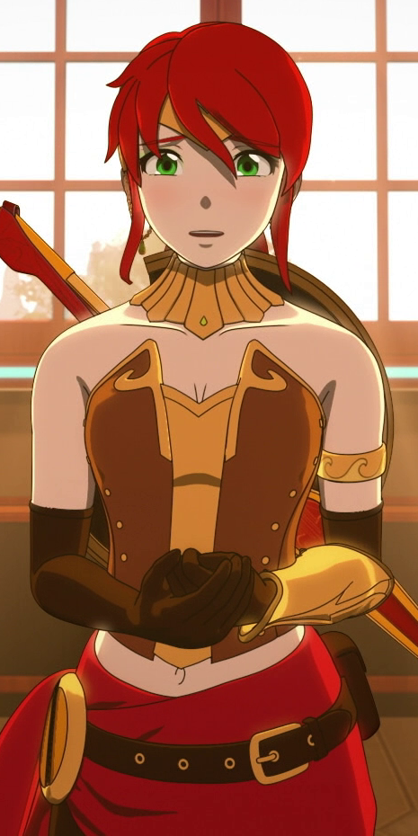 RWBY PYRRHA NIKOS Blank Meme Template