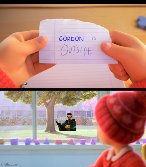 X is outside | GORDON | image tagged in x is outside | made w/ Imgflip meme maker