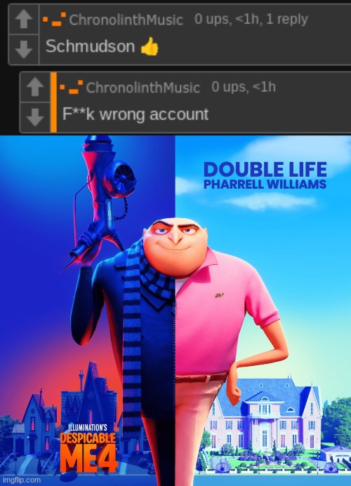 image tagged in double life | made w/ Imgflip meme maker