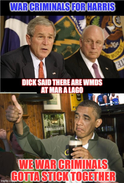 WE WAR CRIMINALS GOTTA STICK TOGETHER | image tagged in not bad | made w/ Imgflip meme maker