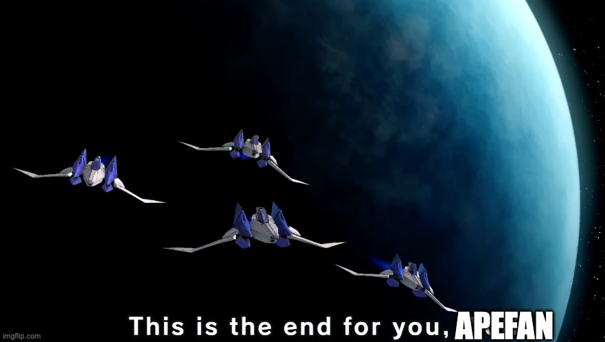 the end | APEFAN | image tagged in the end | made w/ Imgflip meme maker