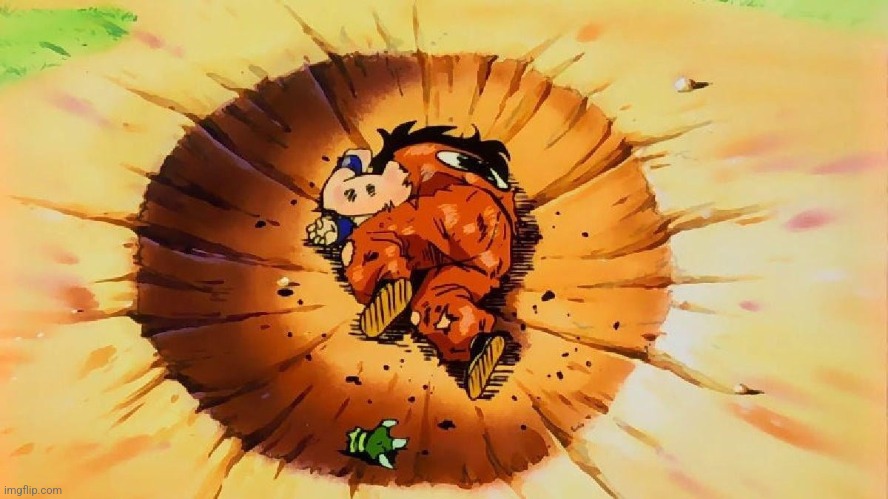 Anyone else sleep in the Yamcha death pose | made w/ Imgflip meme maker